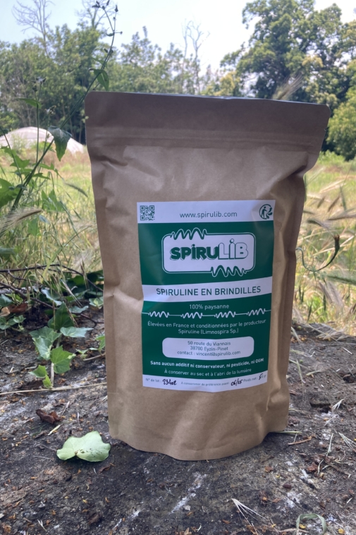 Sachet brindilles spiruline 500g spirulib