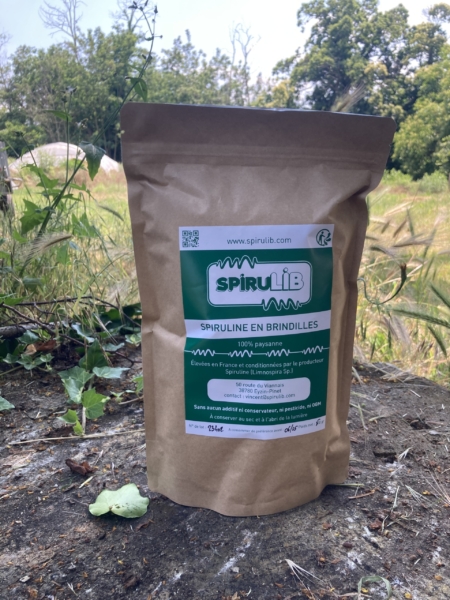 Sachet brindilles spiruline 500g spirulib